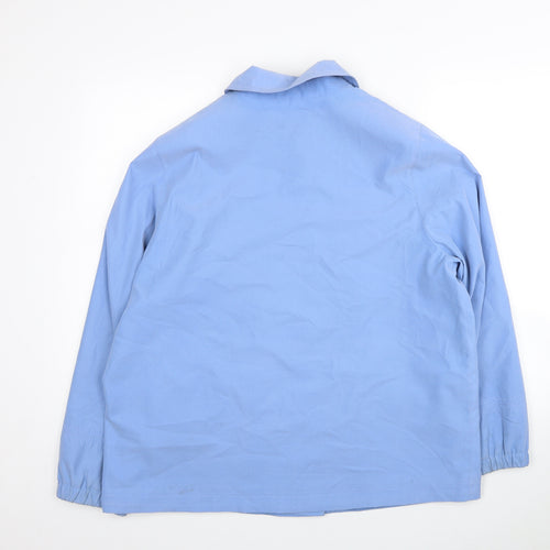 Marks and Spencer Womens Blue Jacket Coatigan Size 18 Button