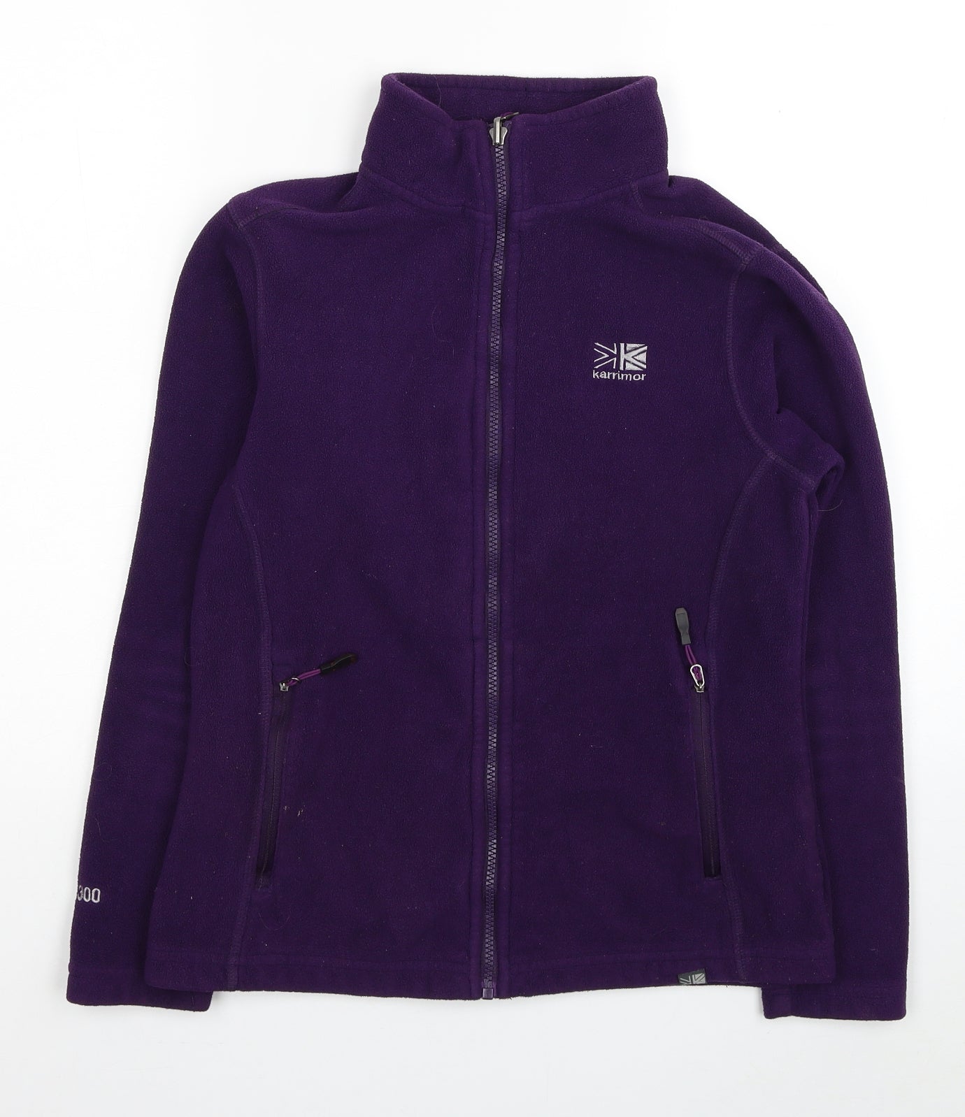 Karrimor Womens Purple Polyester Full Zip Sweatshirt Size 8 Zip