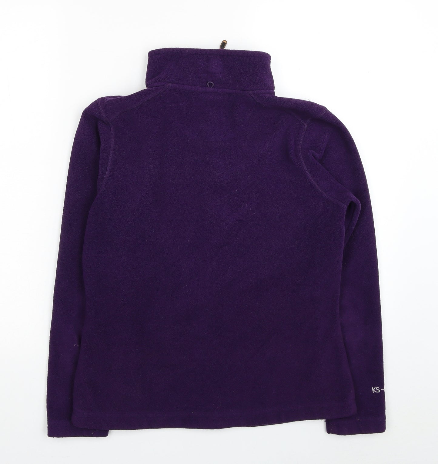 Karrimor Womens Purple Polyester Full Zip Sweatshirt Size 8 Zip