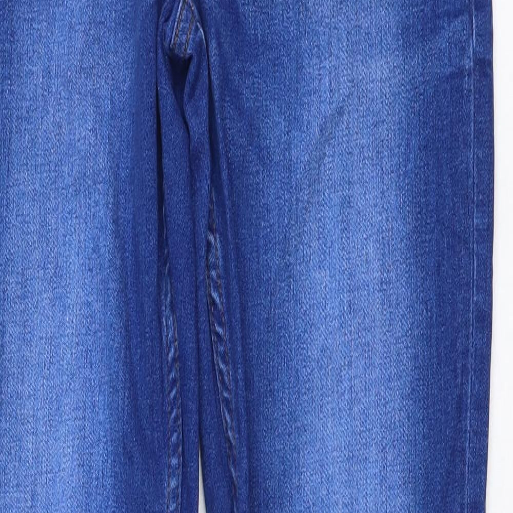 NEXT Boys Blue Cotton Skinny Jeans Size 14 Years Regular Button