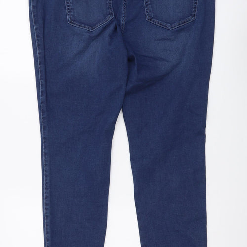 NEXT Womens Blue Cotton Jegging Leggings Size 16 L28 in