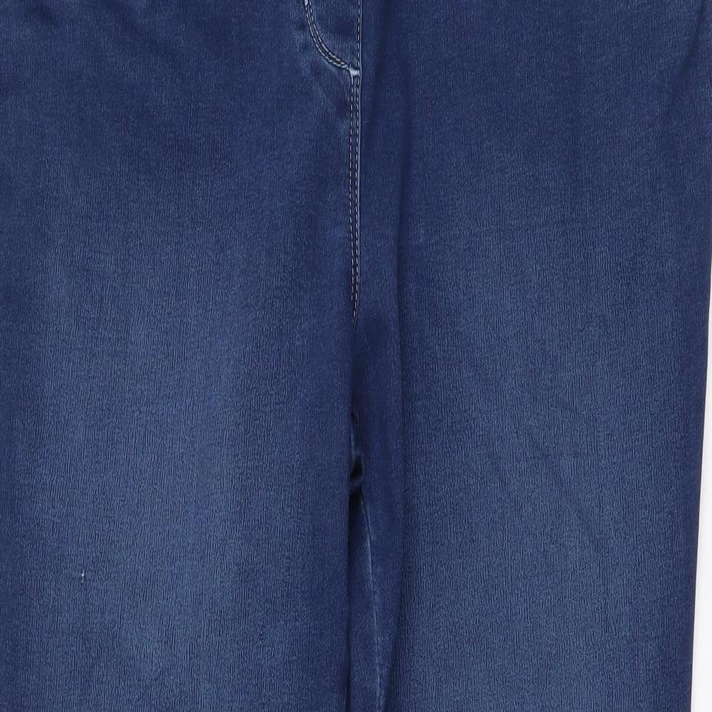 NEXT Womens Blue Cotton Jegging Leggings Size 16 L28 in