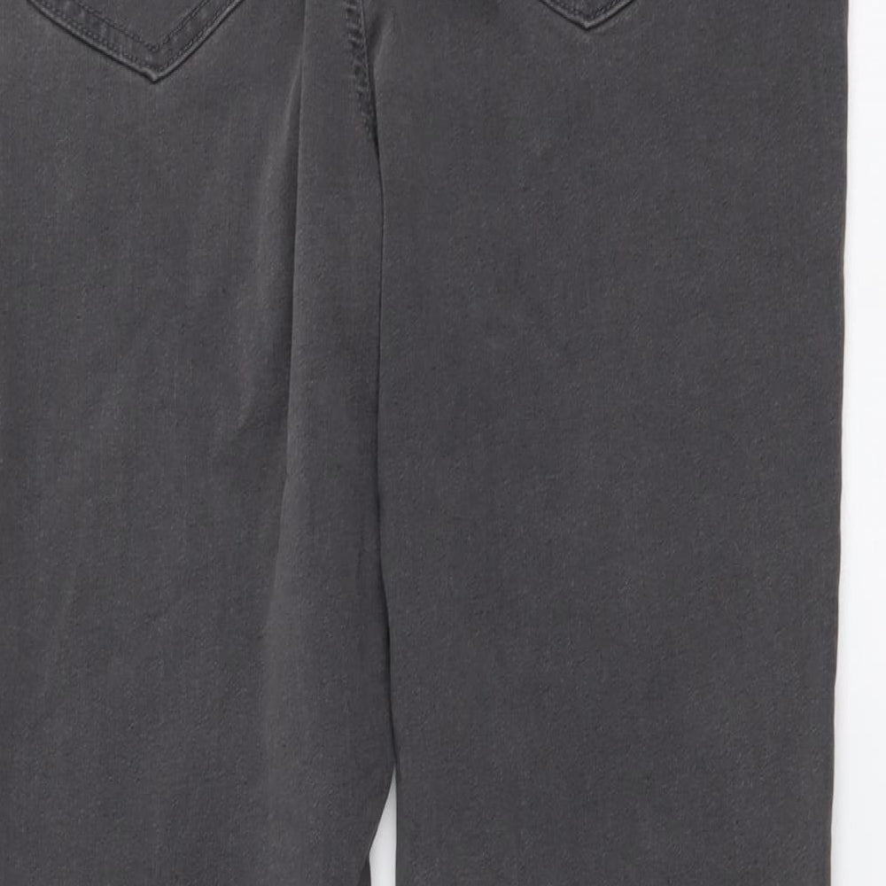 Marks and Spencer Womens Grey Cotton Jegging Leggings Size 16 L28 in
