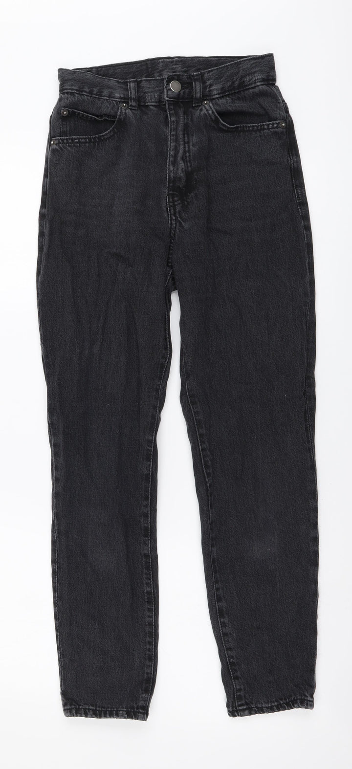 Dr. Denim Womens Grey Cotton Mom Jeans Size 24 in L30 in Regular Button