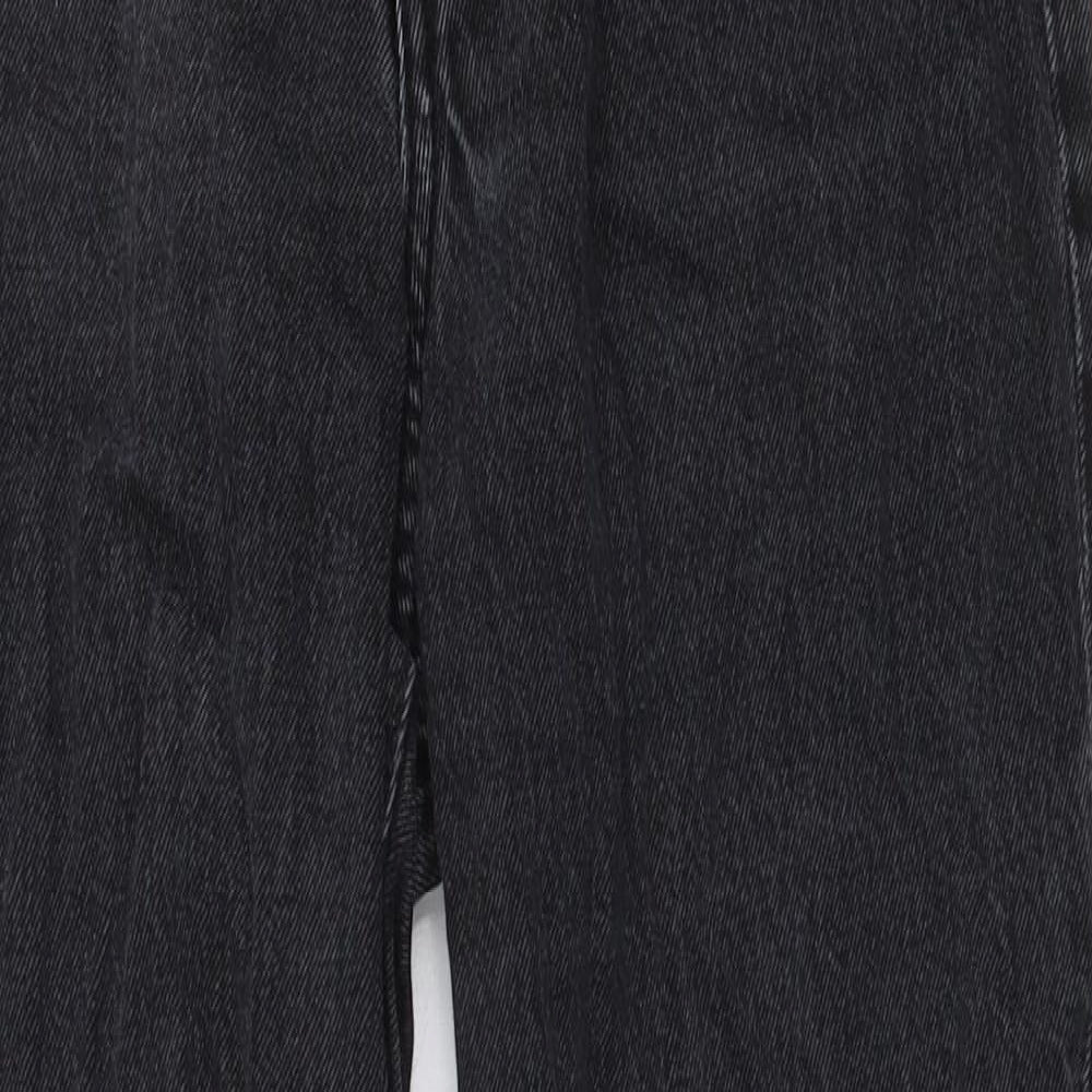 Dr. Denim Womens Grey Cotton Mom Jeans Size 24 in L30 in Regular Button