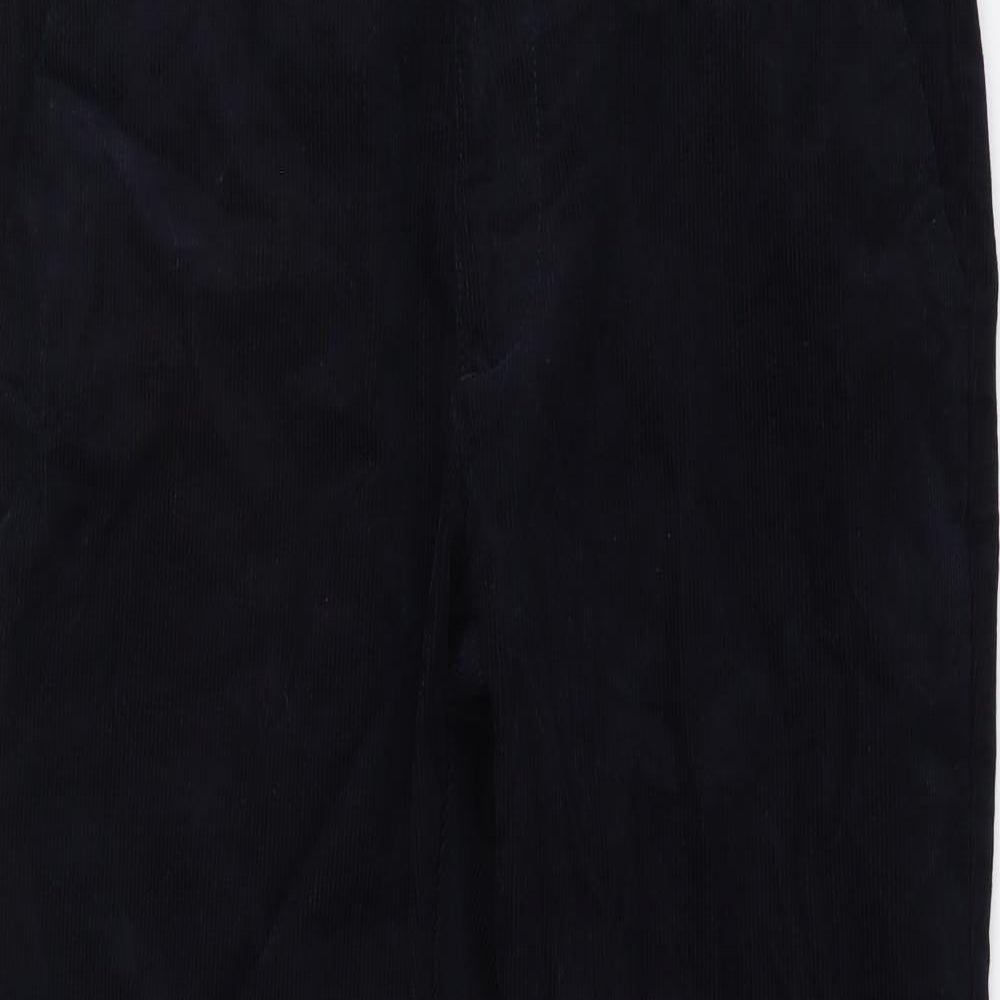 Marks and Spencer Mens Blue Cotton Straight Jeans Size 32 in L29 in Slim Button