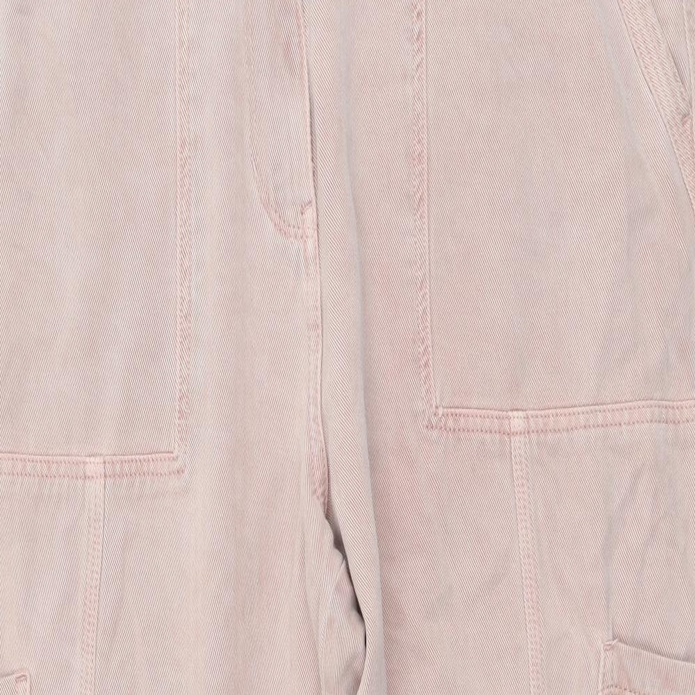 Per Una Womens Pink Cotton Mom Jeans Size 18 L27 in Regular Button