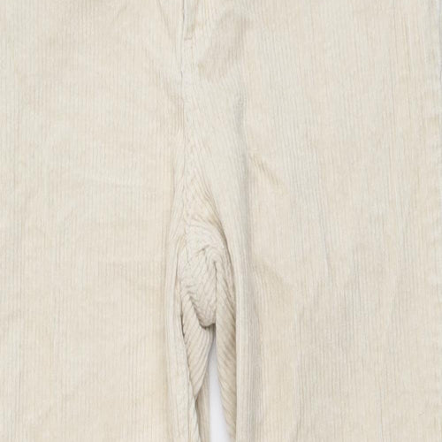 Monki Womens Beige Cotton Straight Jeans Size S L26 in Slim Button