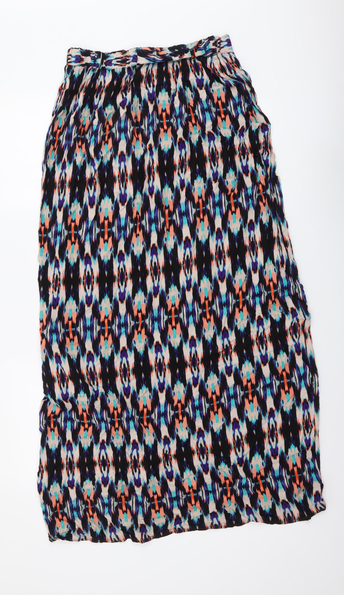 Atmosphere Womens Multicoloured Geometric Viscose Maxi Skirt Size 10