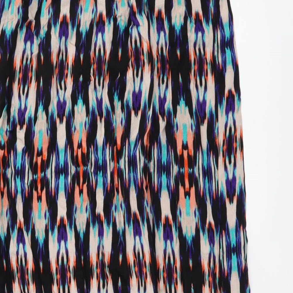Atmosphere Womens Multicoloured Geometric Viscose Maxi Skirt Size 10