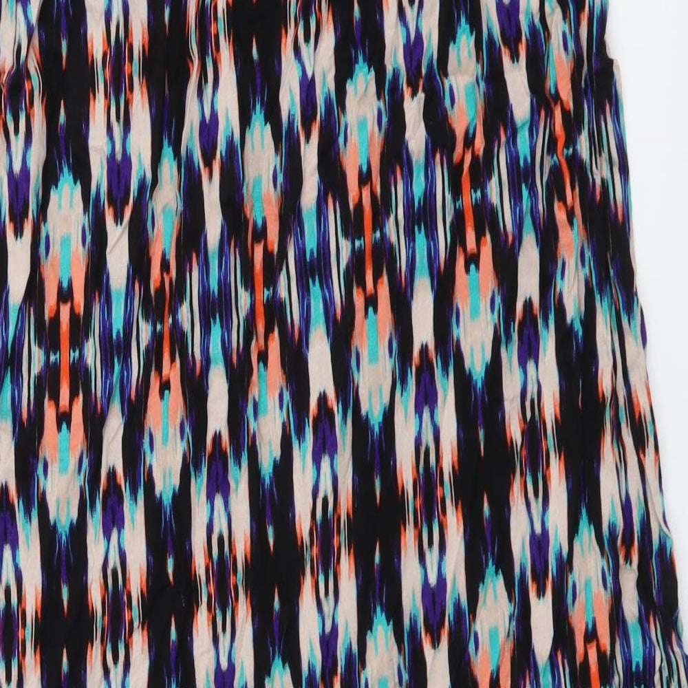 Atmosphere Womens Multicoloured Geometric Viscose Maxi Skirt Size 10