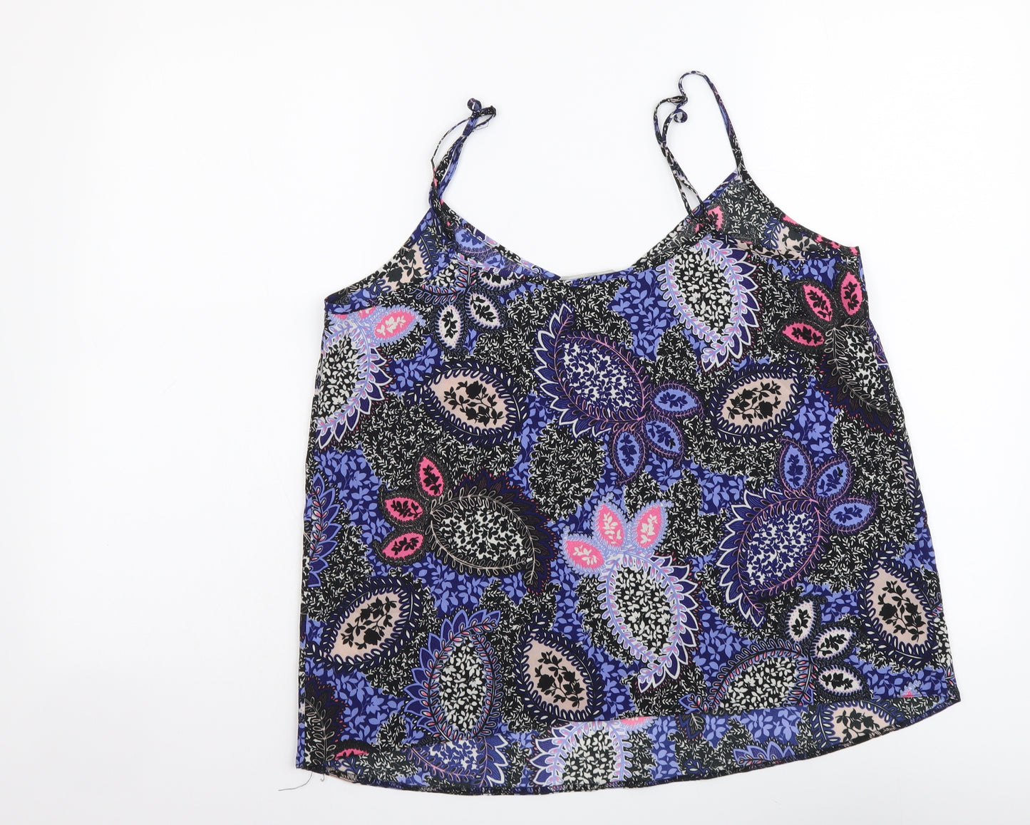 George Womens Multicoloured Geometric Polyester Camisole Tank Size 12 V-Neck