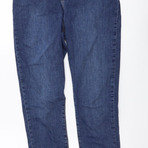 Mauvette Womens Blue Cotton Skinny Jeans Size 30 in L32 in Regular Button