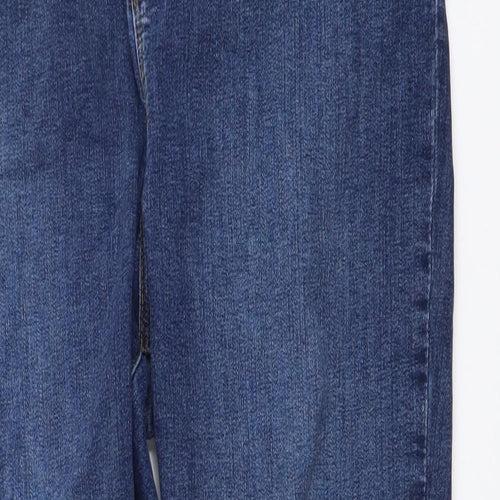 Mauvette Womens Blue Cotton Skinny Jeans Size 30 in L32 in Regular Button