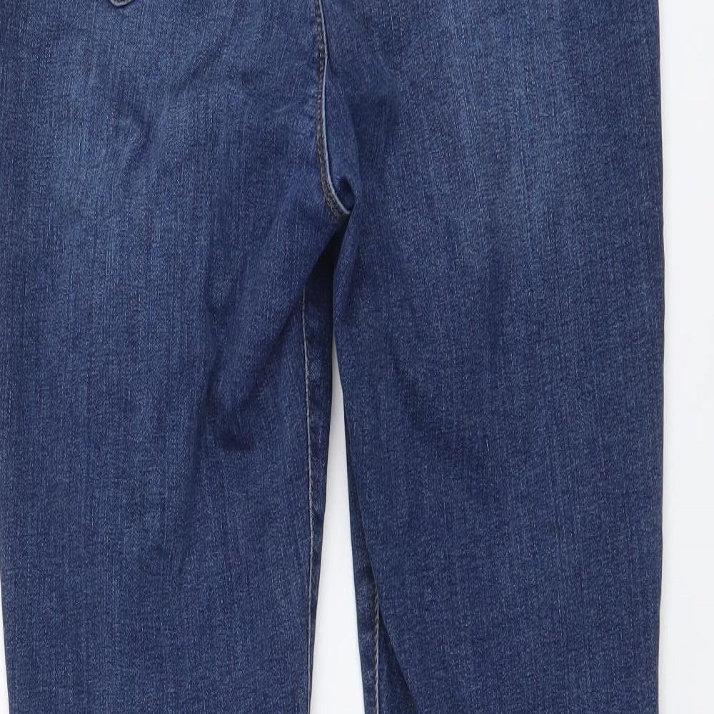 Mauvette Womens Blue Cotton Skinny Jeans Size 30 in L32 in Regular Button