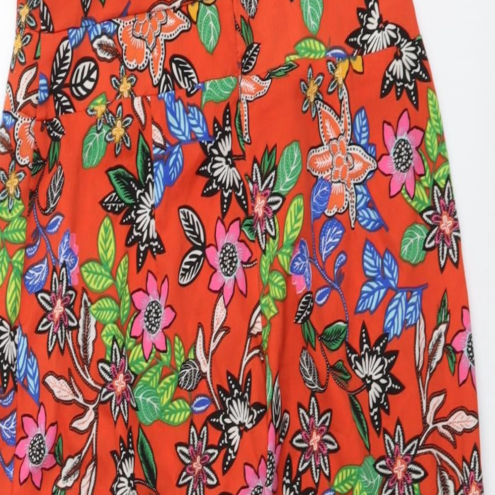 Atmosphere Womens Multicoloured Floral Polyester Jumpsuit One-Piece Size 12 Zip