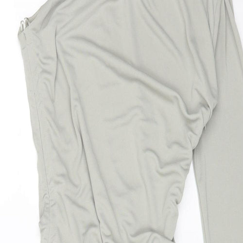 Zara Womens Grey Polyester Bodycon Size XS Off the Shoulder Zip