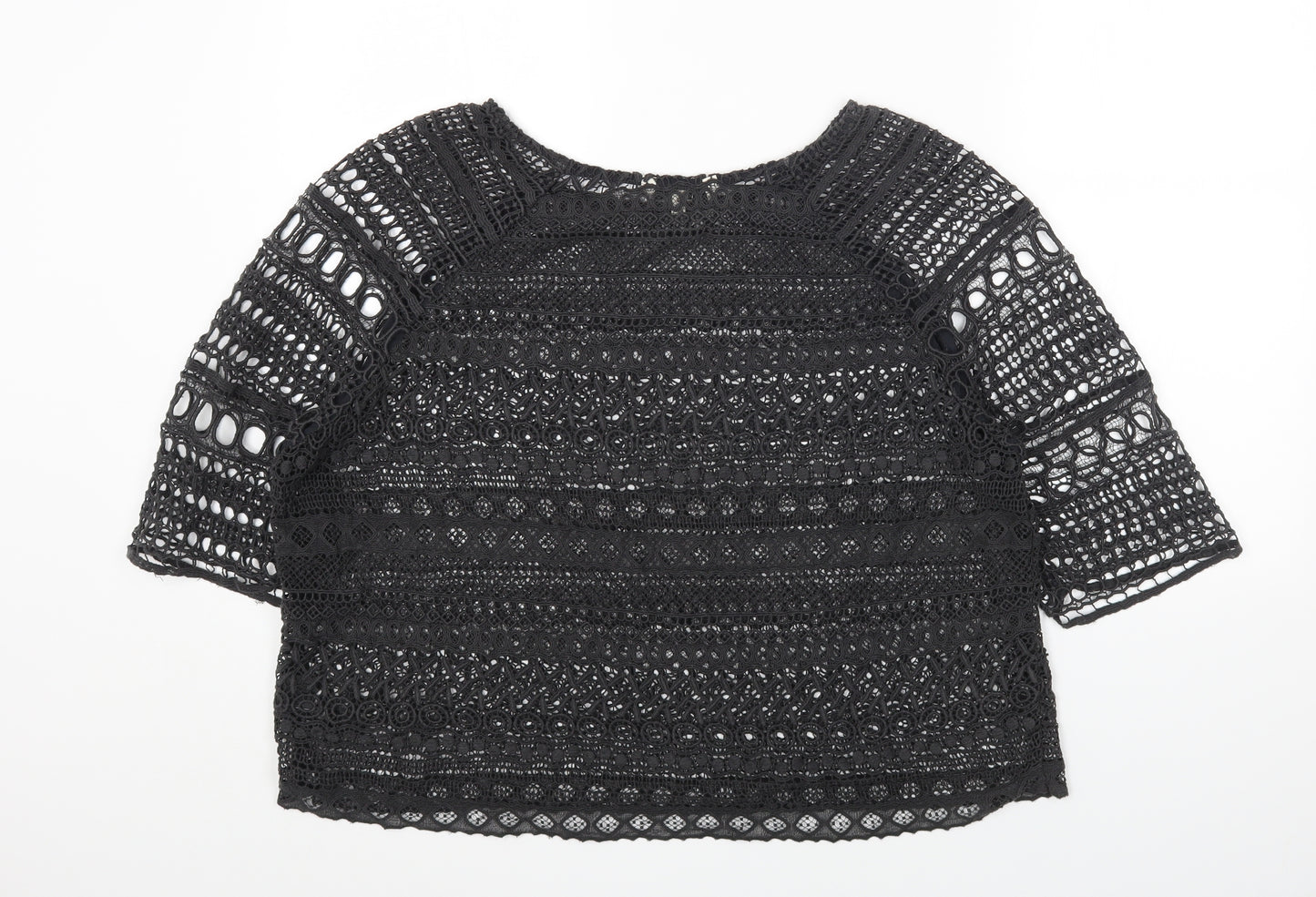 NEXT Womens Grey Polyester Basic T-Shirt Size 20 Round Neck