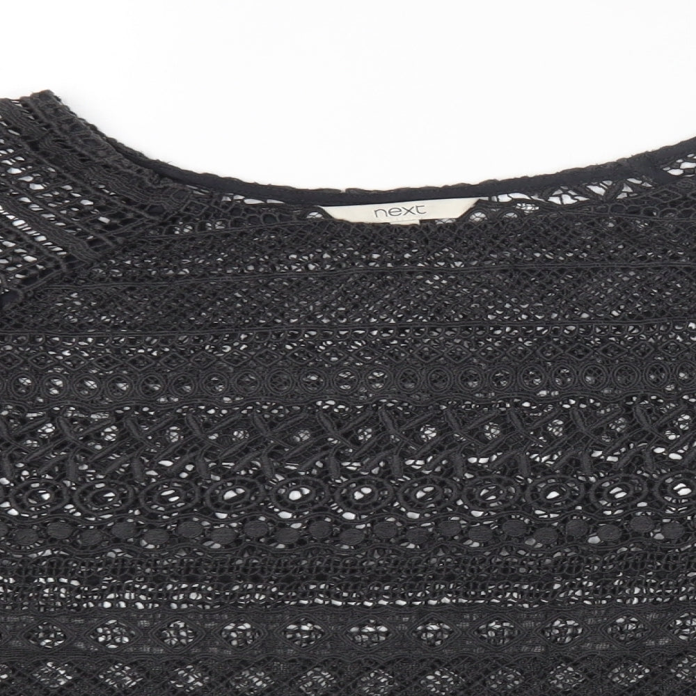 NEXT Womens Grey Polyester Basic T-Shirt Size 20 Round Neck