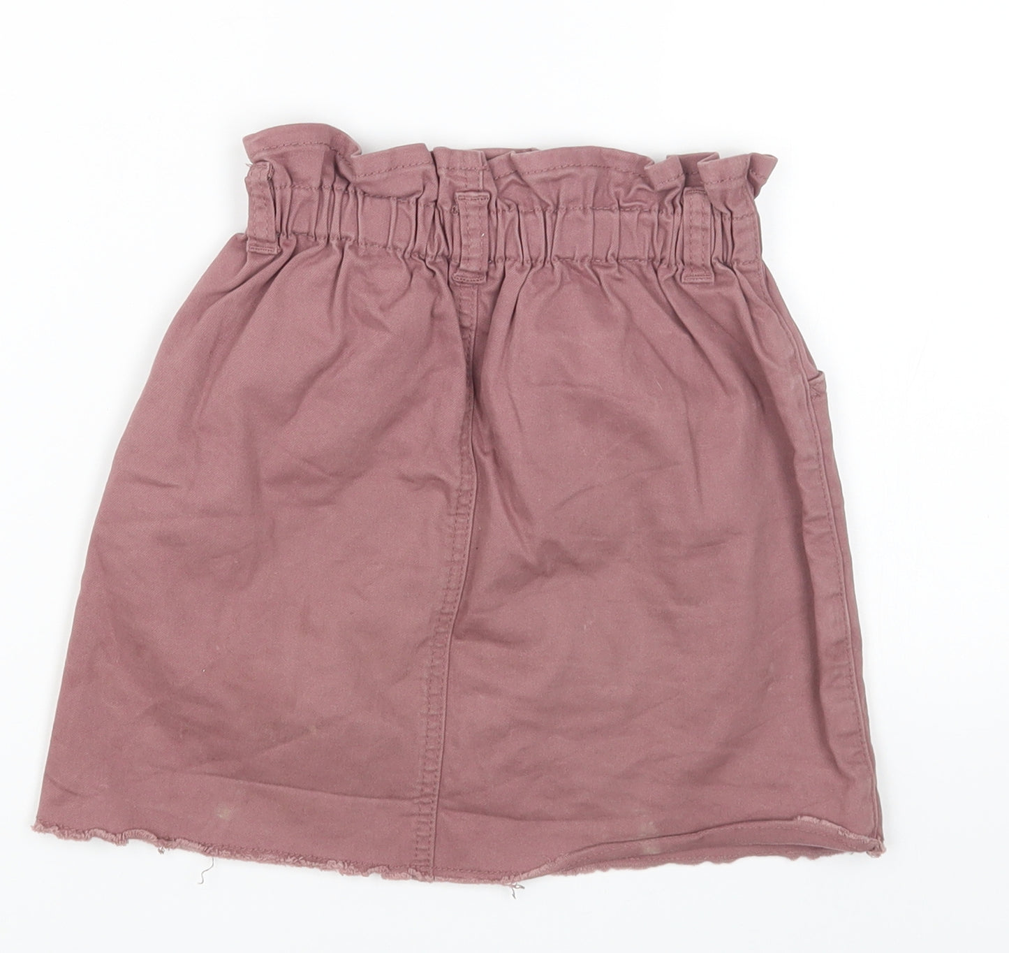 George Girls Purple Cotton Mini Skirt Size 8-9 Years Regular Button