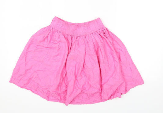 L.O.G.G Girls Pink Viscose Mini Skirt Size 12-13 Years Regular