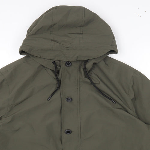 Easy Mens Green Windbreaker Coat Size 2XL Zip