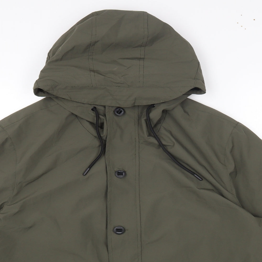 Easy Mens Green Windbreaker Coat Size 2XL Zip