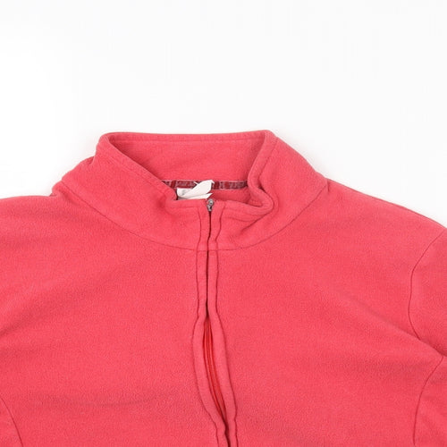 Marks and Spencer Womens Red Jacket Size 16 Zip