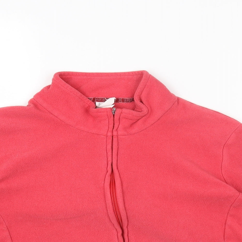 Marks and Spencer Womens Red Jacket Size 16 Zip