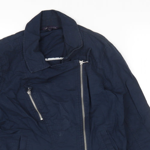 Marks and Spencer Womens Blue Jacket Size 12 Zip