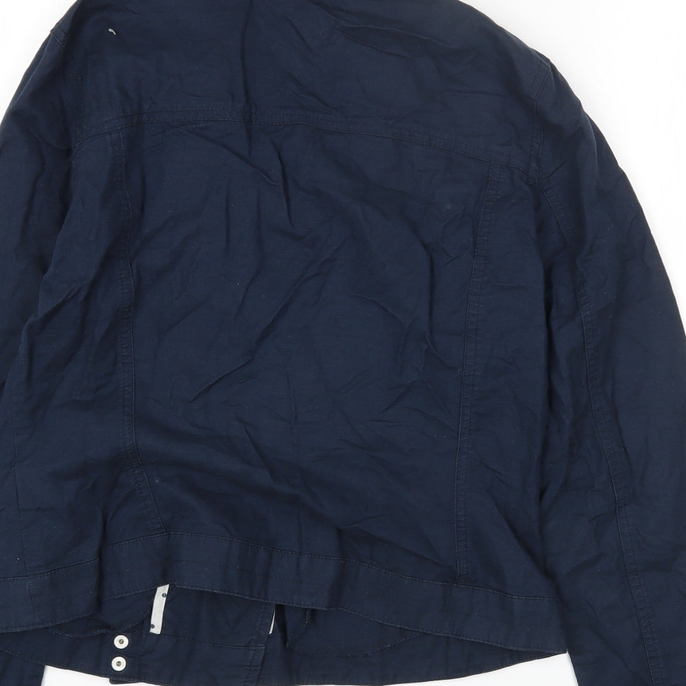 Marks and Spencer Womens Blue Jacket Size 12 Zip