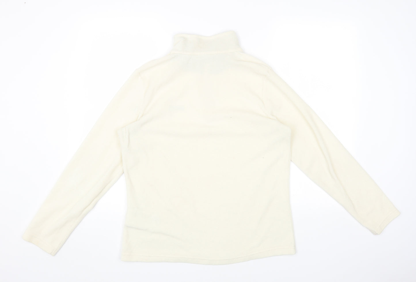 Regatta Womens White Round Neck Polyester Pullover Jumper Size 12