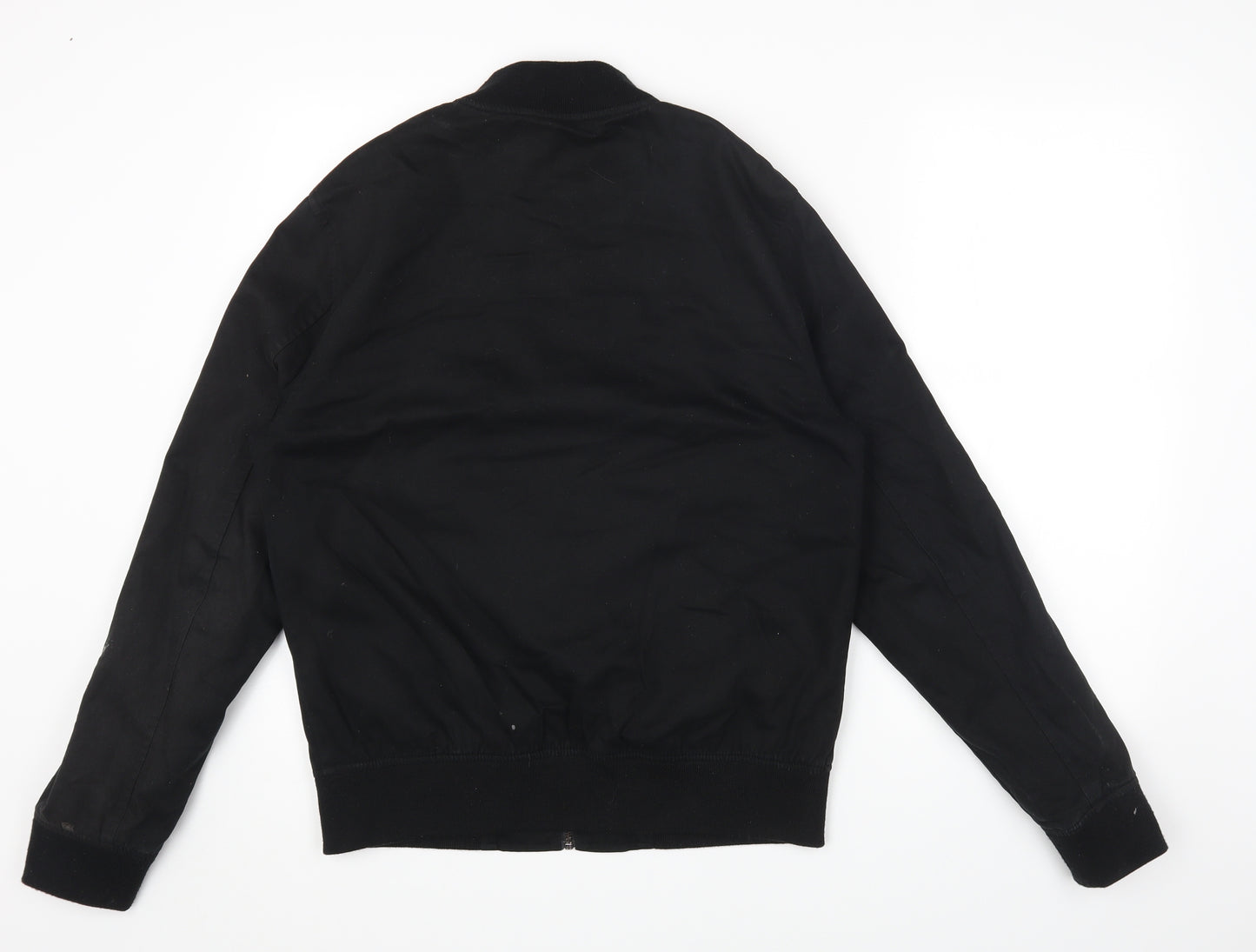 New Look Mens Black Jacket Size M Zip