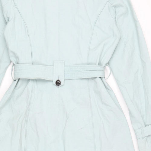 John Rocha Womens Blue Jacket Coat Size 12 Button