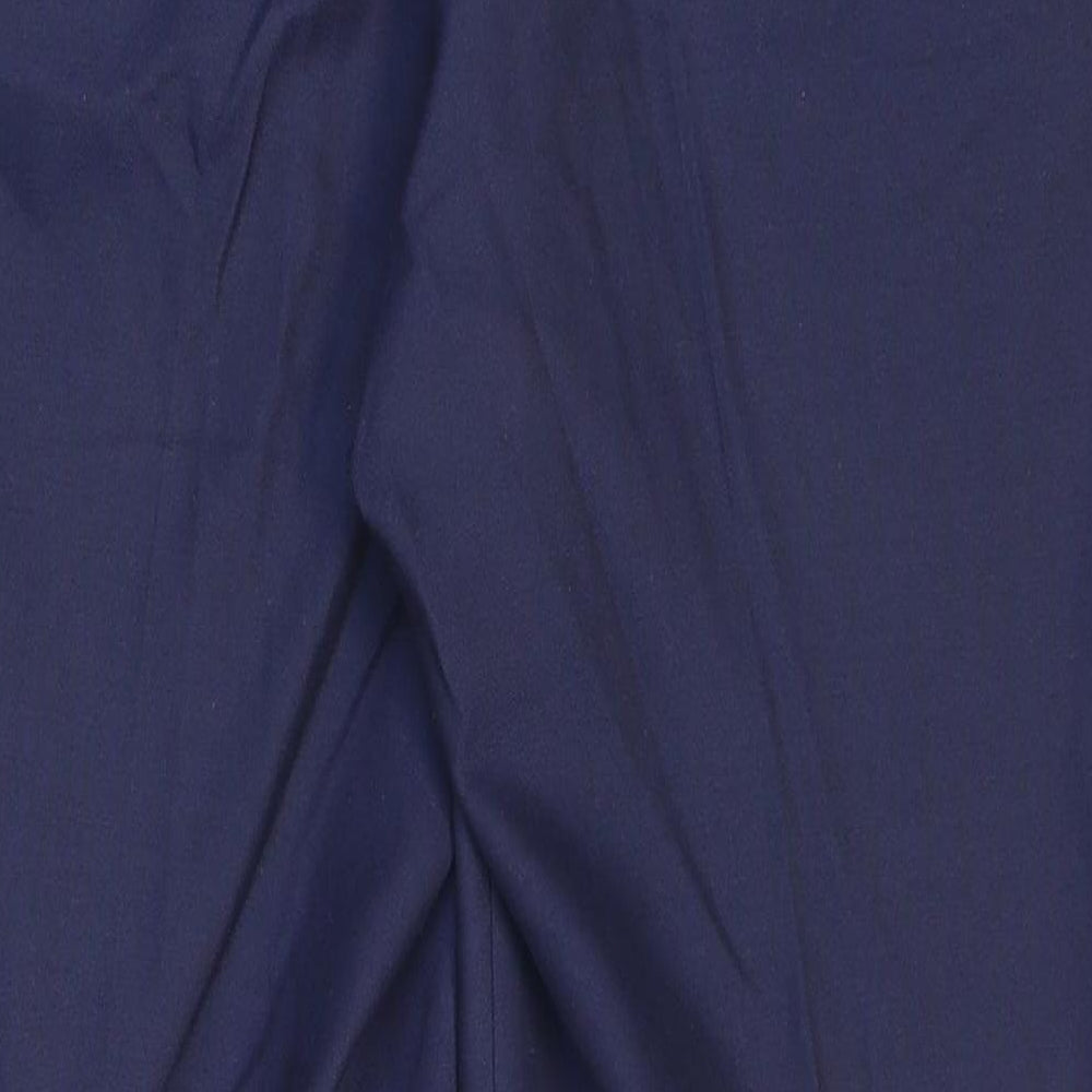 Marks and Spencer Mens Blue Polyester Dress Pants Trousers Size 38 in L29 in Regular Zip