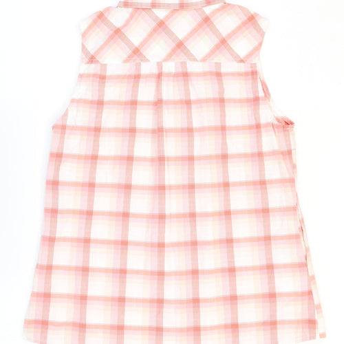 prAna Womens Multicoloured Plaid Cotton Basic Button-Up Size M Collared