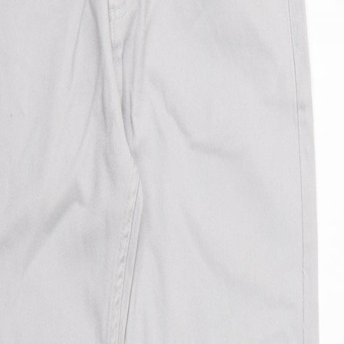 Denim & Co. Womens Grey Cotton Skinny Jeans Size 10 L32 in Slim Zip