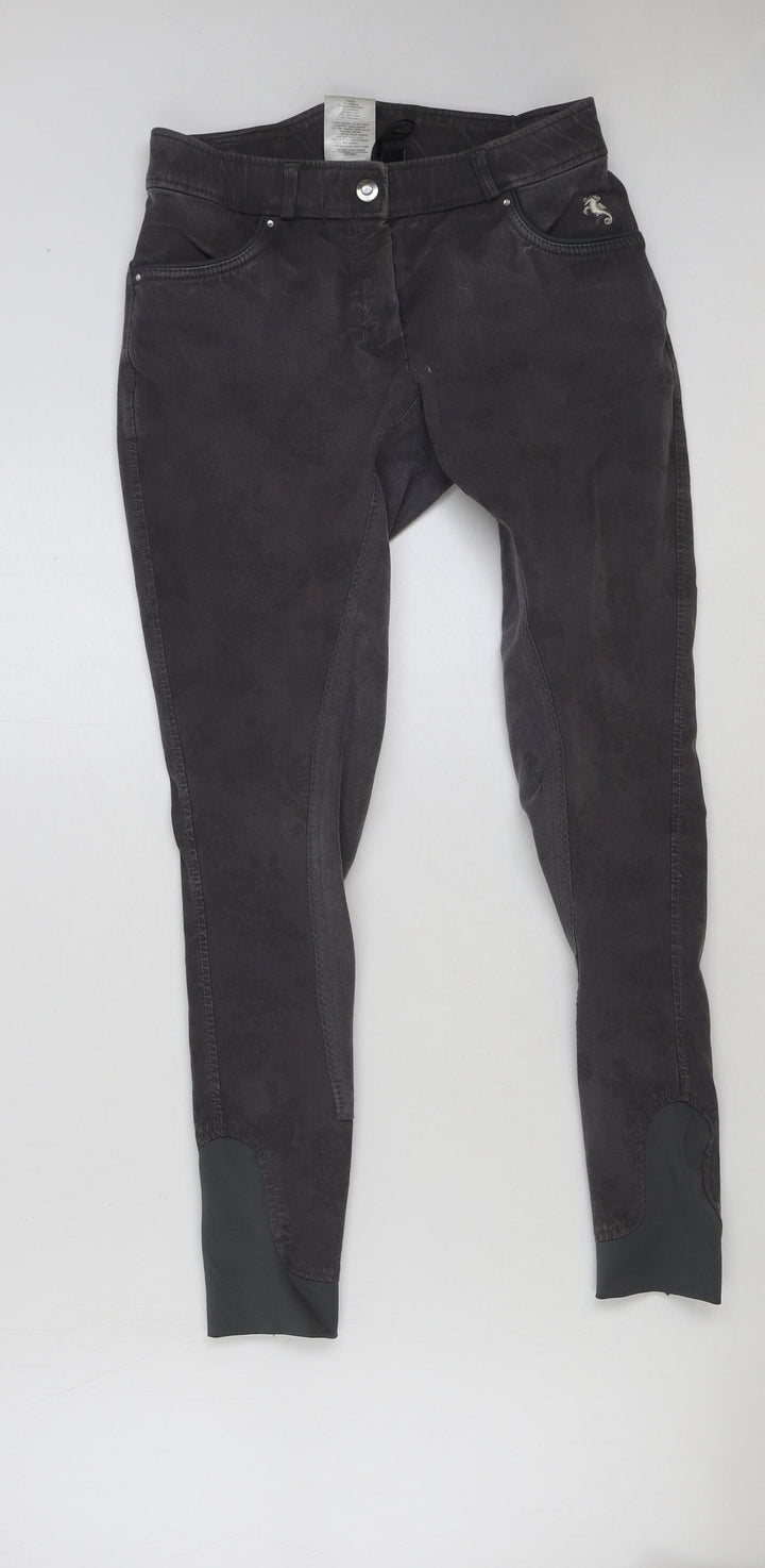 Cavallino Womens Grey Cotton Jegging Jeans Size 10 L27 in Regular Button