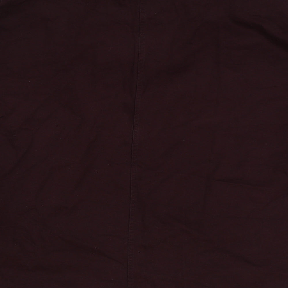 NEXT Mens Purple Cotton Button-Up Size XL Collared Button