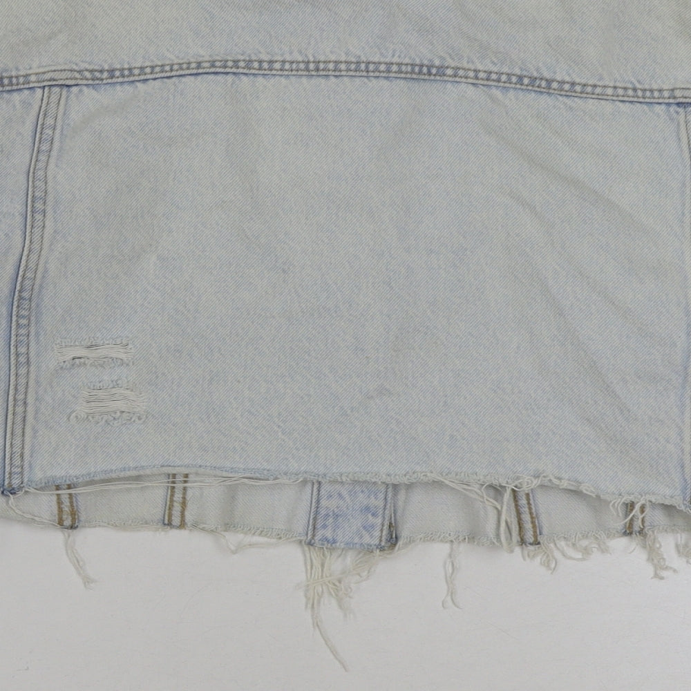 Stradivarius Womens Blue Jacket Size M Button