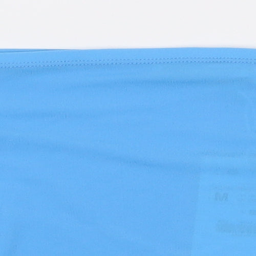 Zara Womens Blue Polyester Cropped T-Shirt Size M Off the Shoulder
