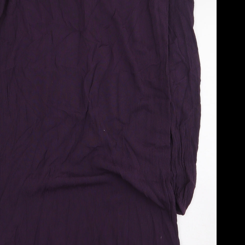 Knox Rose Womens Purple Rayon Sheath Size S Boat Neck Pullover - Cold Shoulder