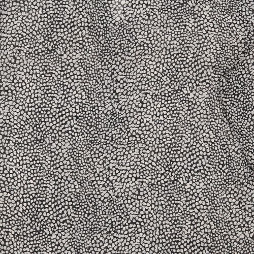 M&Co Womens Grey Animal Print Polyester Basic Blouse Size 14 V-Neck