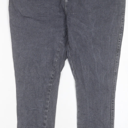 Dr. Denim Mens Grey Cotton Skinny Jeans Size 42 in L28 in Regular Button