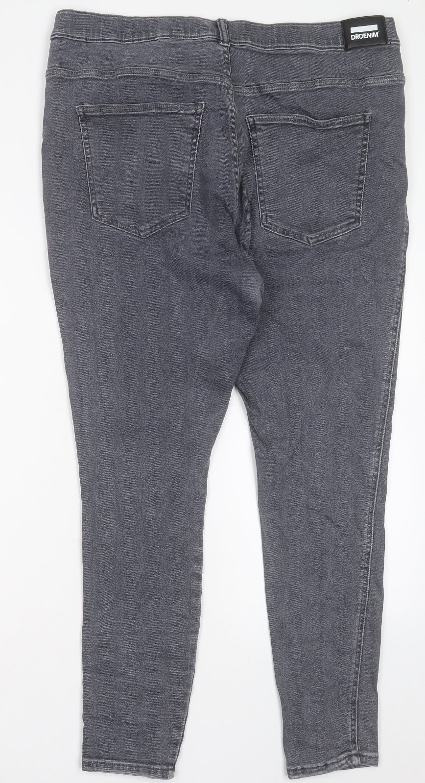 Dr. Denim Mens Grey Cotton Skinny Jeans Size 42 in L28 in Regular Button