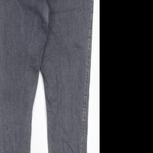 Dr. Denim Mens Grey Cotton Skinny Jeans Size 42 in L28 in Regular Button