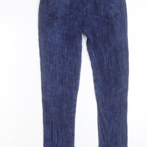 Preworn Womens Blue Cotton Jegging Trousers Size 30 in L28 in Regular