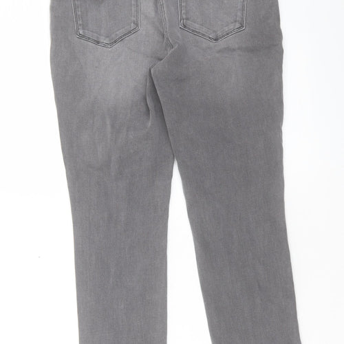 NEXT Womens Grey Cotton Jegging Trousers Size 10 L26 in Regular