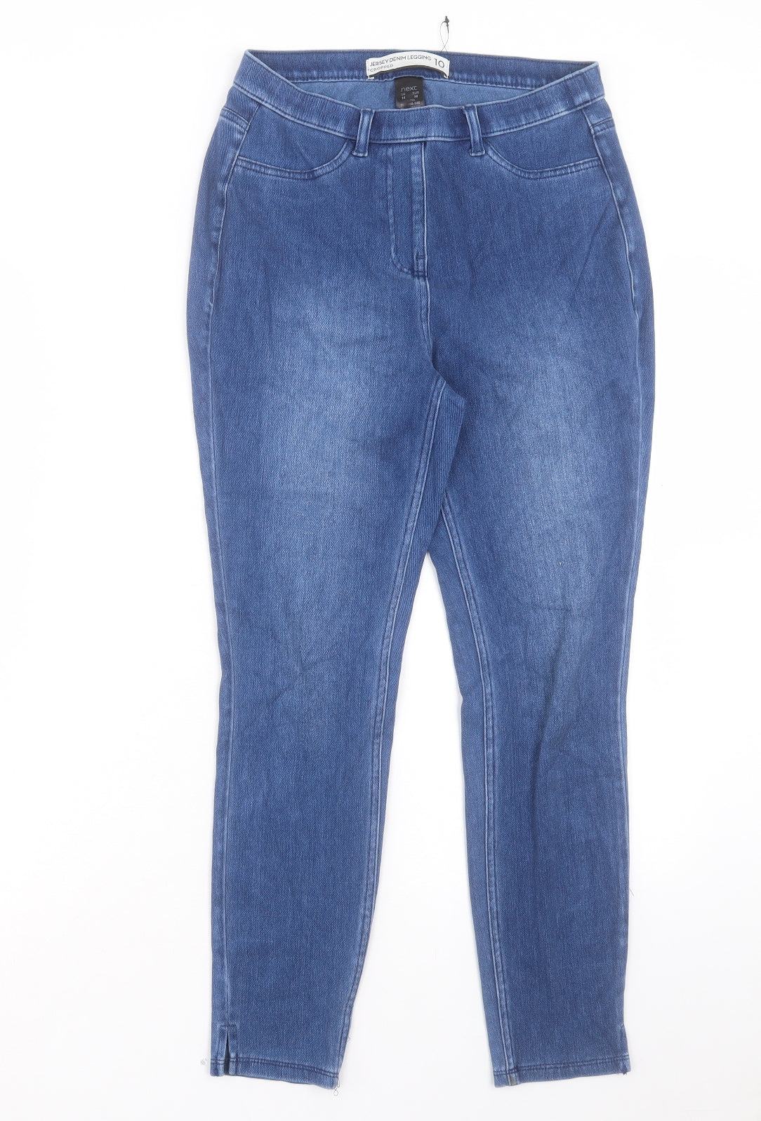 NEXT Womens Blue Cotton Cropped Jeans Size 10 L25 in Regular