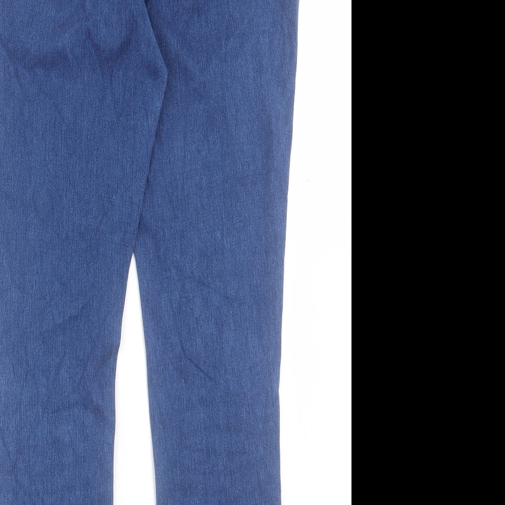 NEXT Womens Blue Cotton Cropped Jeans Size 10 L25 in Regular